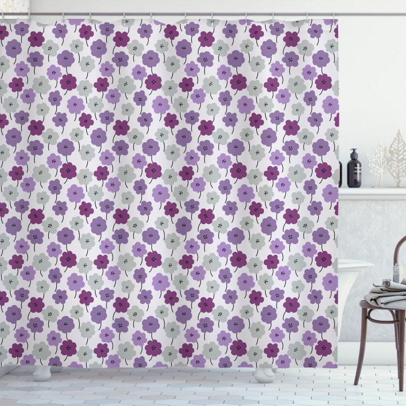 Blossoming Flowers Shower Curtain