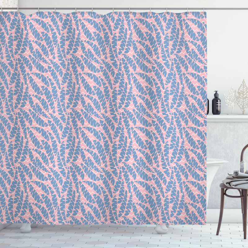 Angled Wavy Lines Background Shower Curtain