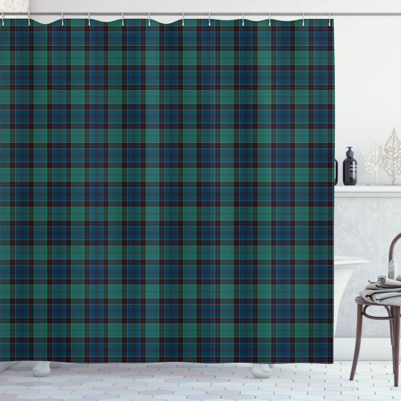 Scottish Folklore Pattern Shower Curtain