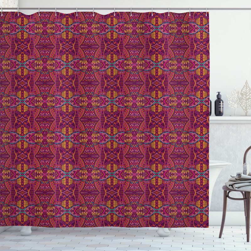 Psychedelic Ornamentation Shower Curtain