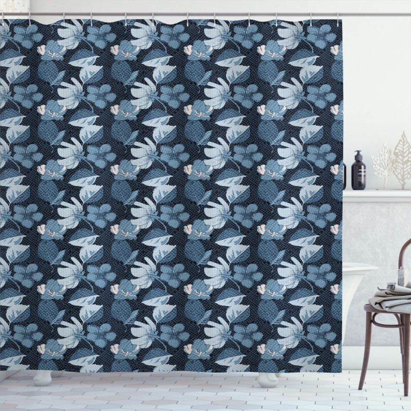 Blossom Petals Spring Season Shower Curtain