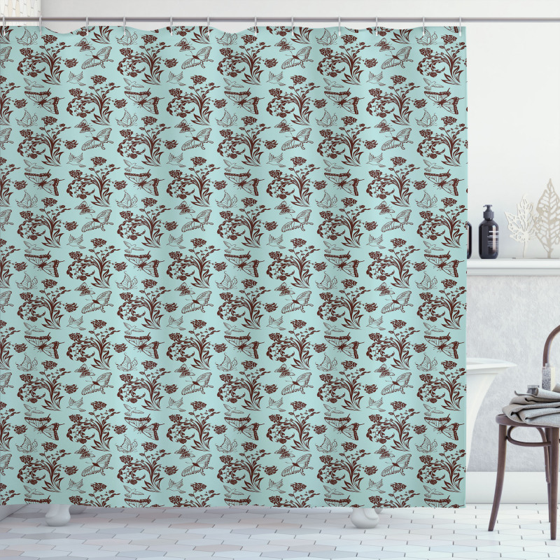 Bouquet of Blooming Roses Shower Curtain