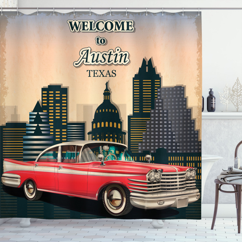 Welcome to Texas Greeting Shower Curtain