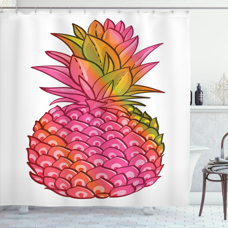 Tropical Organic Fruit Shower Curtain