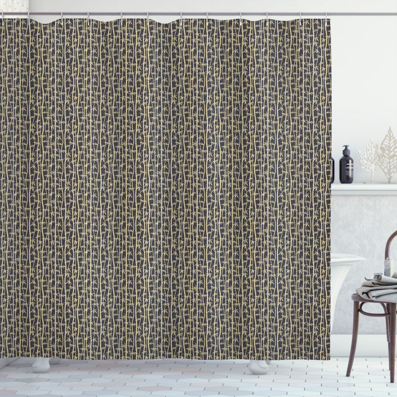 Simplistic Foliage Shower Curtain