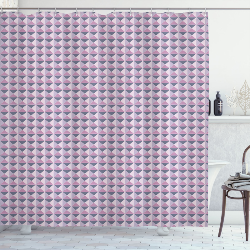 Ornamental Grid Pattern Shower Curtain