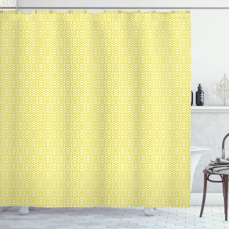 Rhombuses Arrows Shower Curtain