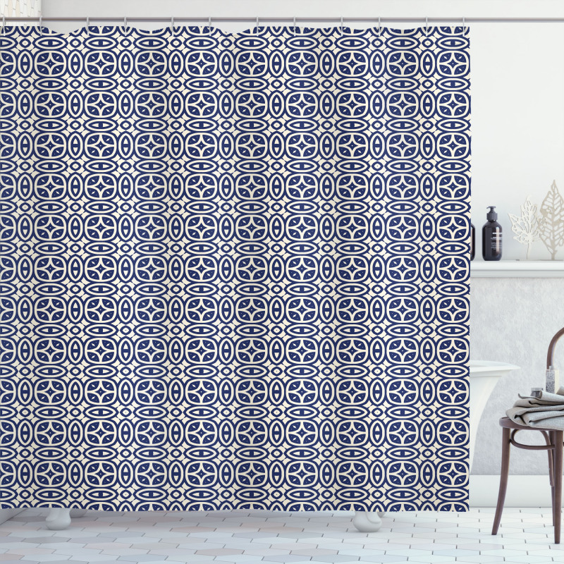 Abstraction of Shapes Shower Curtain