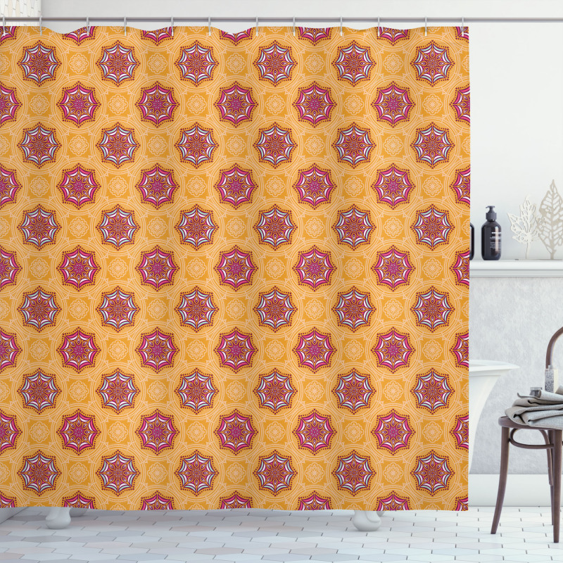 Middle Eastern Motifs Design Shower Curtain