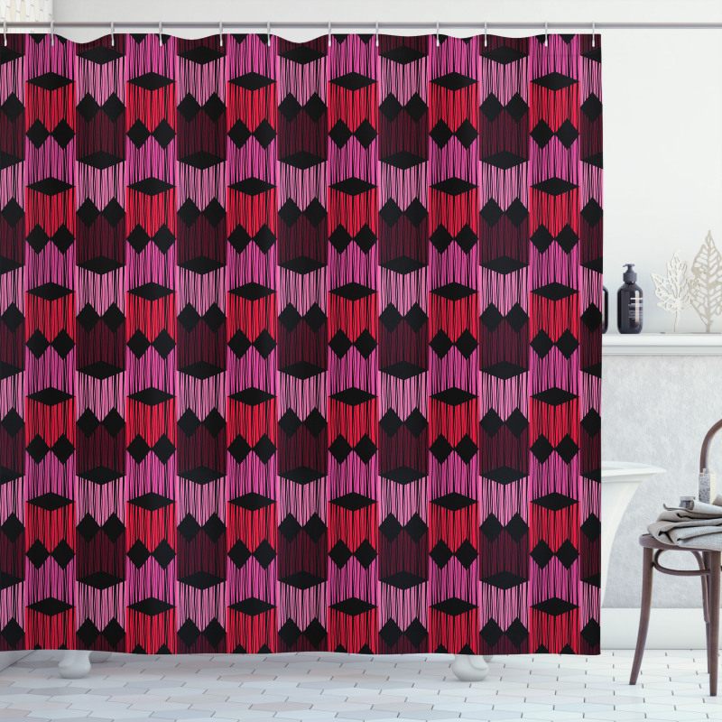 Rhombuses and Diamonds Shower Curtain