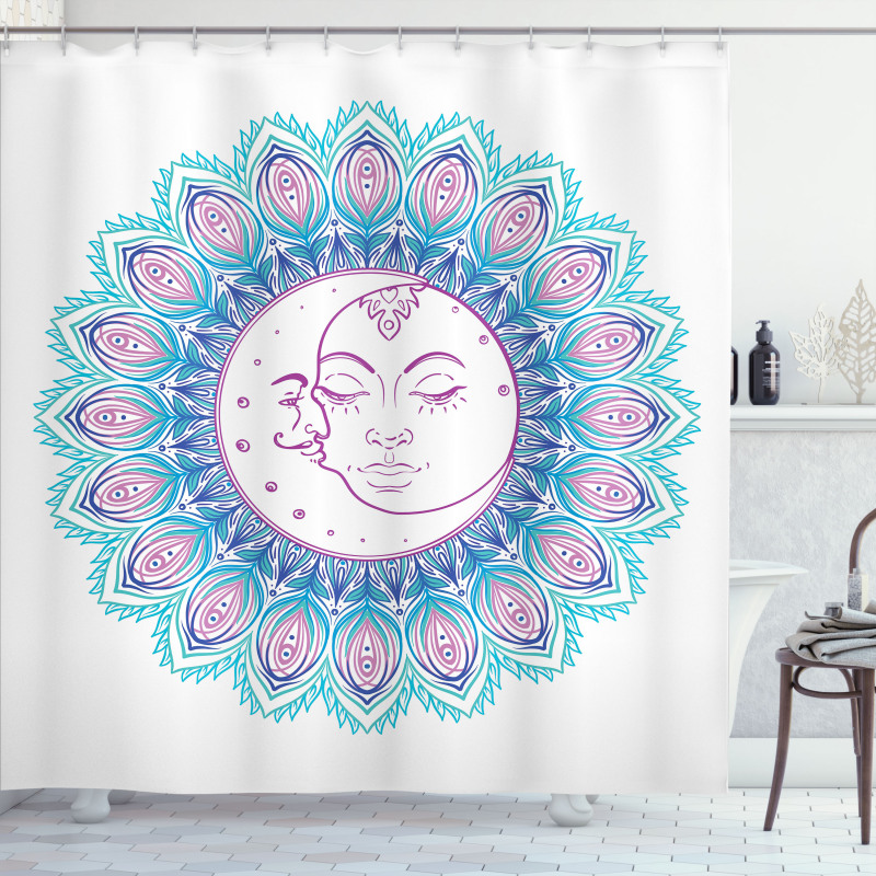 Colorful Mandala Sign Shower Curtain