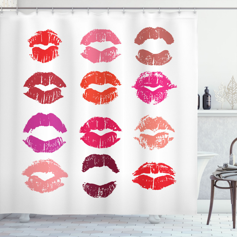 Colorful Qualitative Trace Shower Curtain