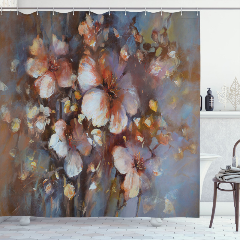 Oil Painting Cherry Shower Curtain