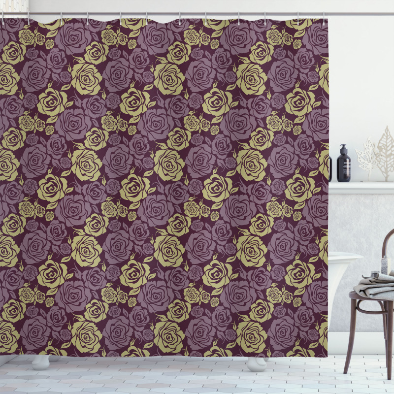 Nostalgic Inspired Damask Art Shower Curtain