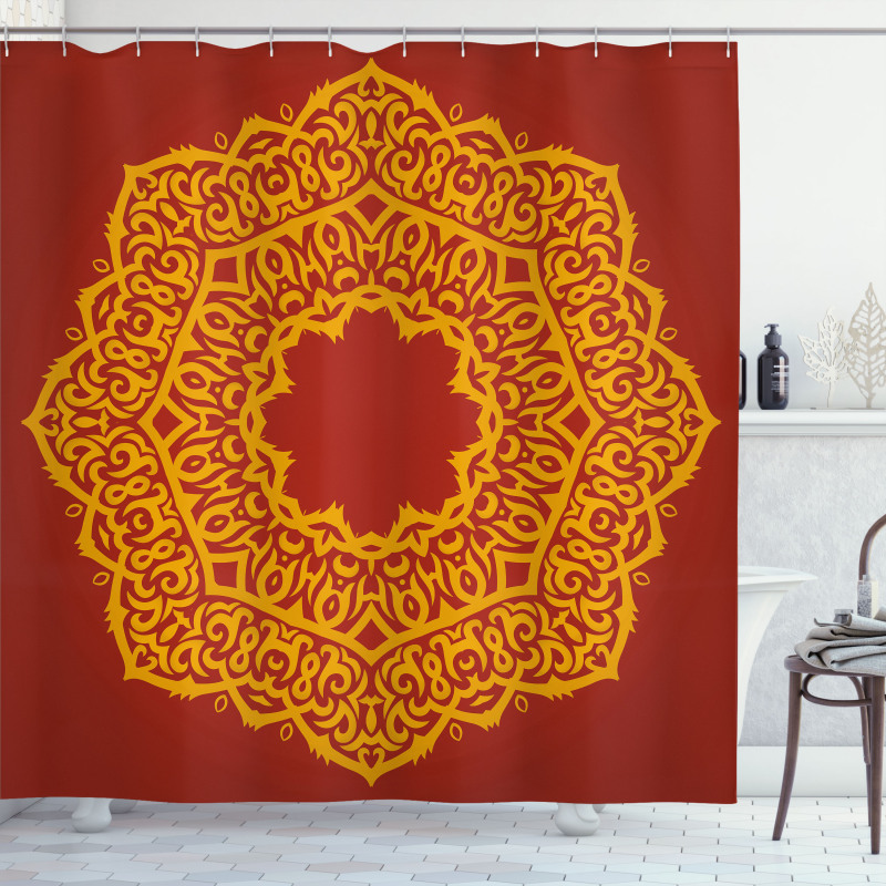 Aztec Style Painting Vivid Shower Curtain