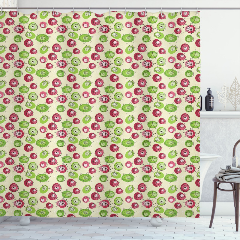 Surrealistic Floral Shower Curtain