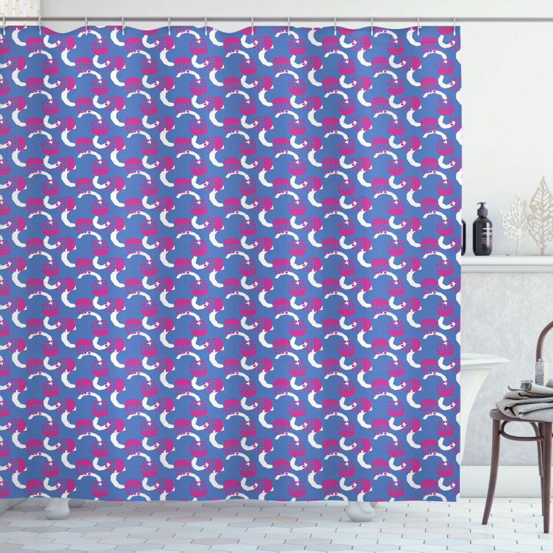 Vibrant Energetic Pattern Shower Curtain