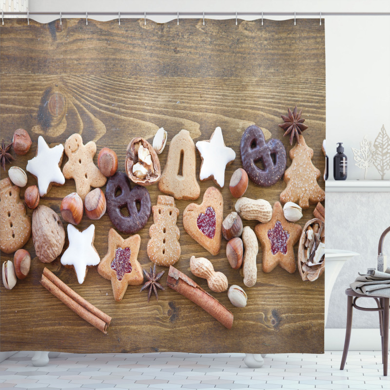 Cakes and Sweets in Frosting Shower Curtain