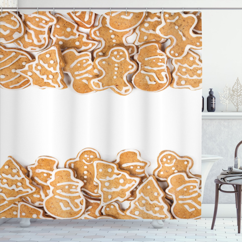 Different Cuts with Icing Shower Curtain