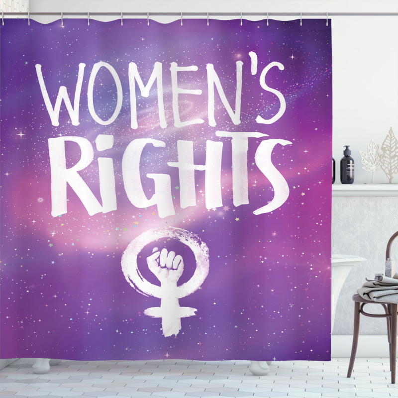 Womens Rights and Fist Shower Curtain