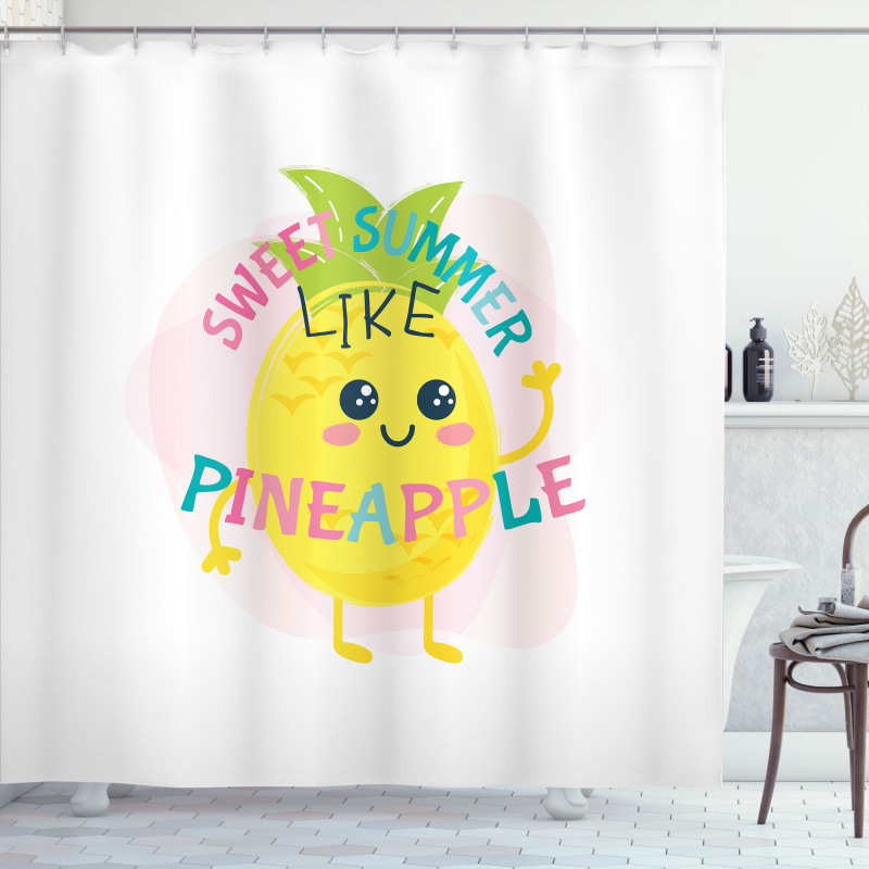 Summer with Eyes Shower Curtain