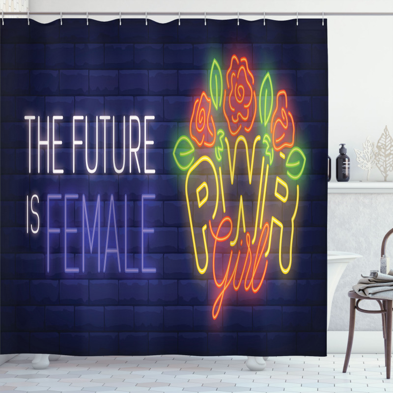 Future is Female Shower Curtain