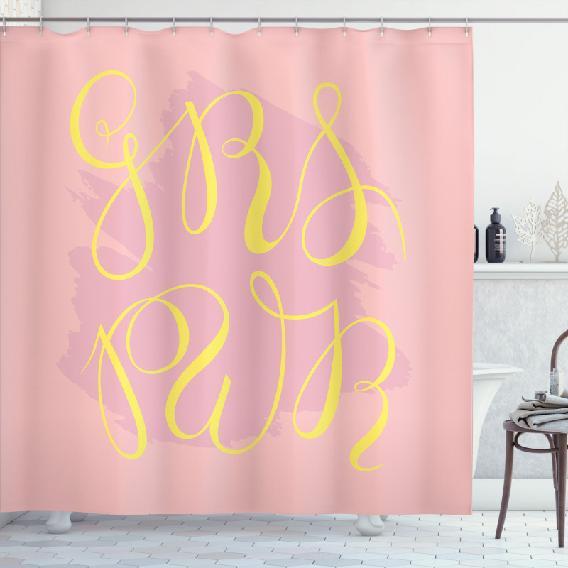 Girl Power for Campaign Shower Curtain