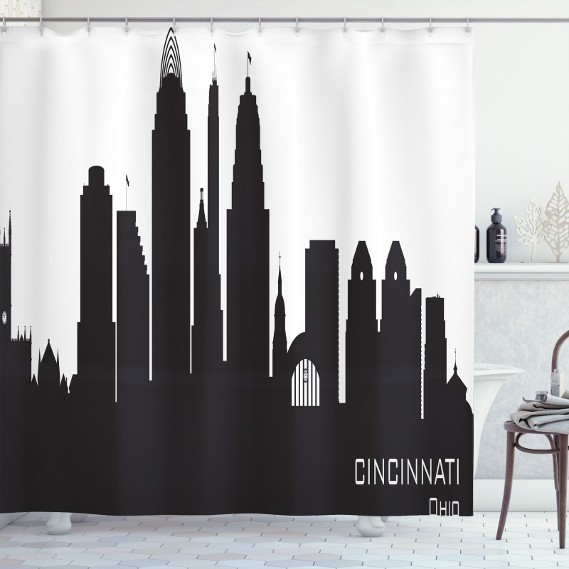 Details Towers Modern Shower Curtain