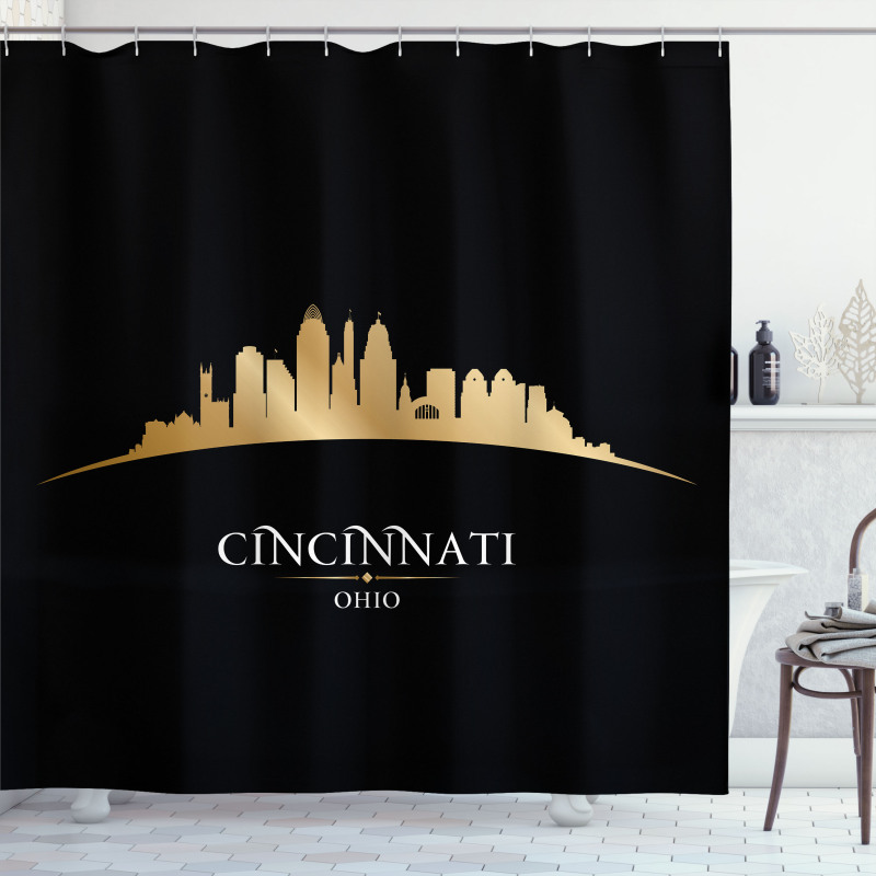 Skyscrapers Monumental Shower Curtain