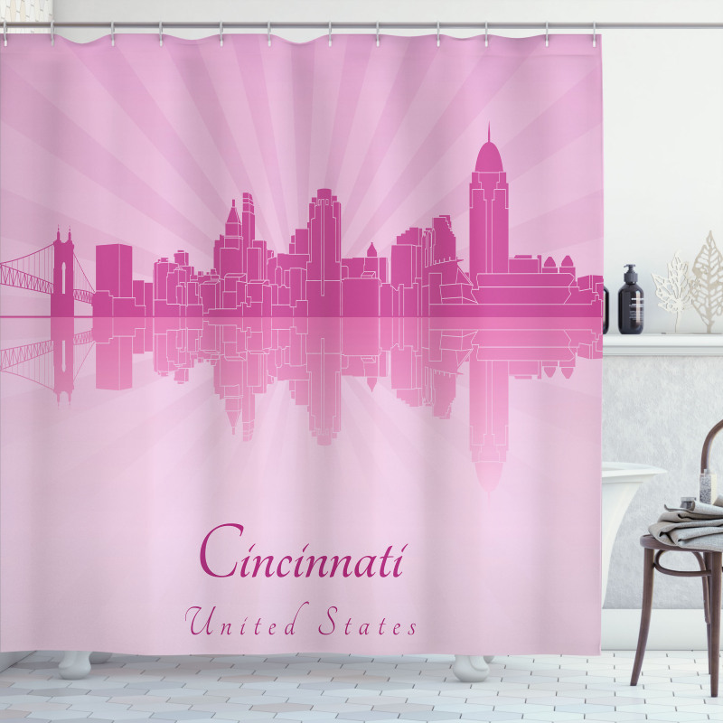 Sun Rays Travel Tourism Shower Curtain