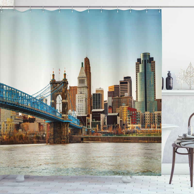 Citylife Panoramic Real Shower Curtain