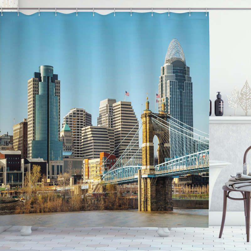 Sunny Days at Midwest Shower Curtain