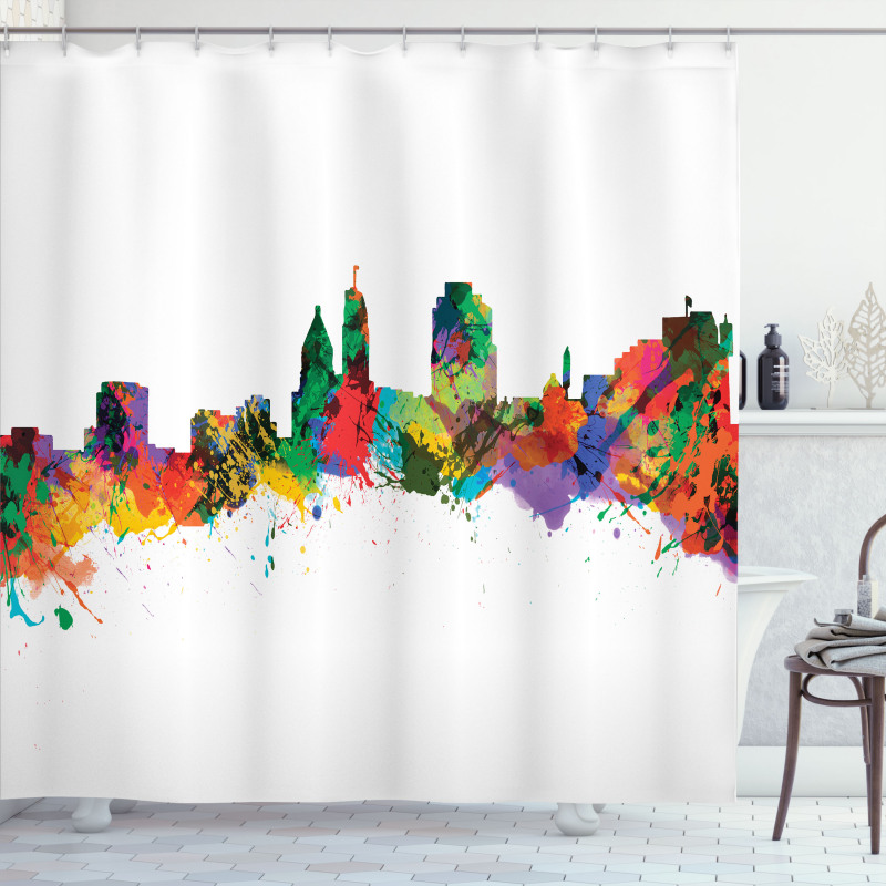 Strokes of a Paintbrush Shower Curtain