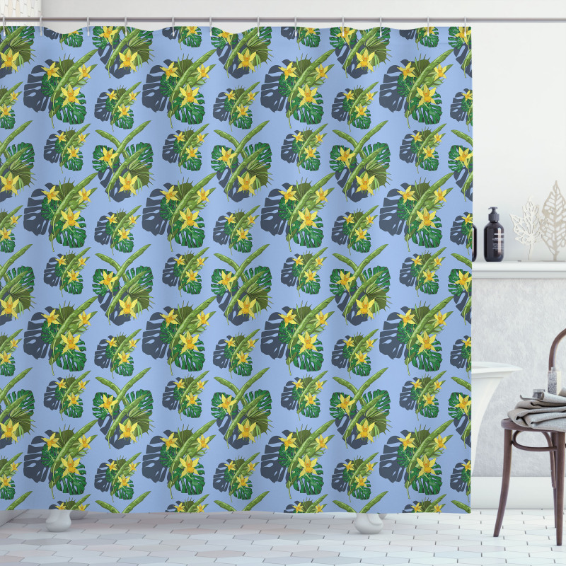 Exotic Botany Repetition Shower Curtain