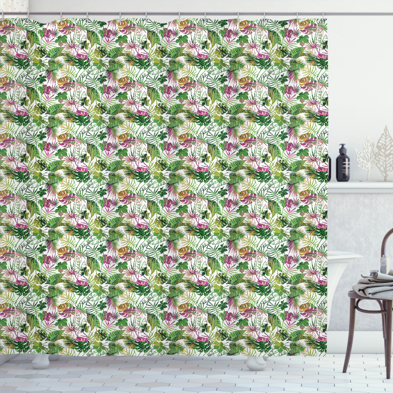 Plants of Hawaiian Flora Shower Curtain