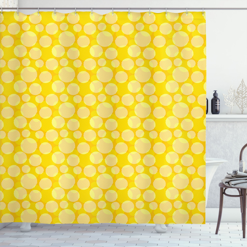 Geometric Striped Shower Curtain