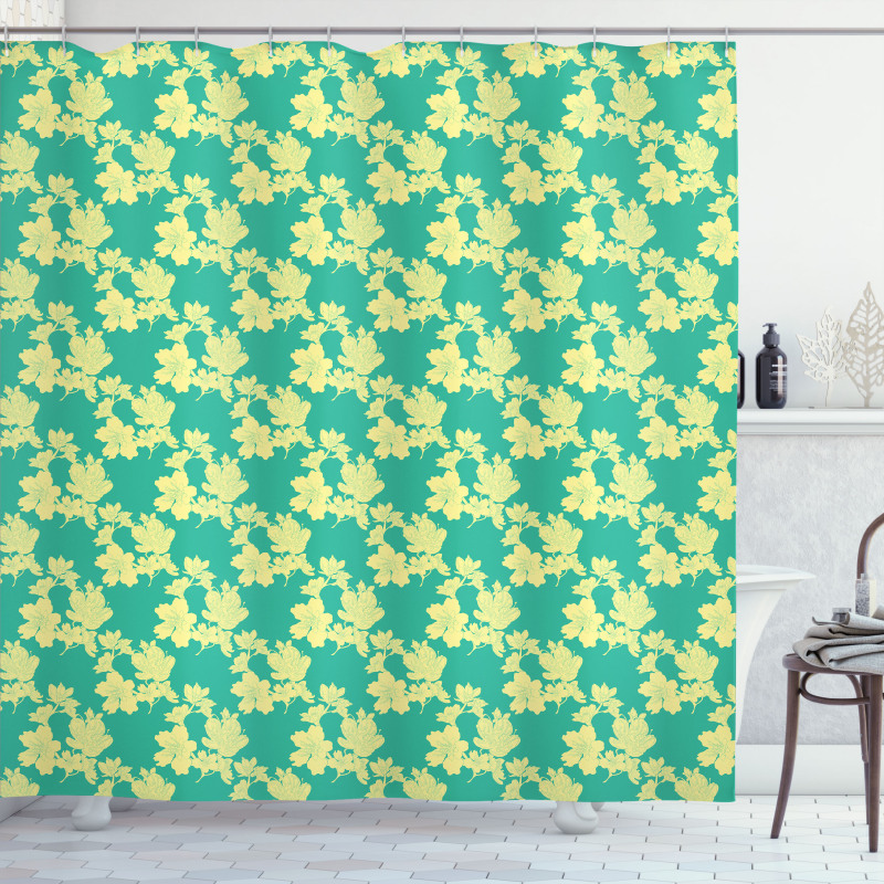 Botanical Flowers Blossom Shower Curtain