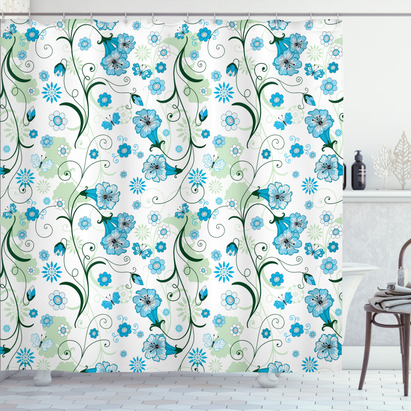 Spring Season Plants Shower Curtain