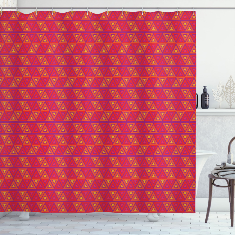 Angular Abstract Ethnic Shower Curtain