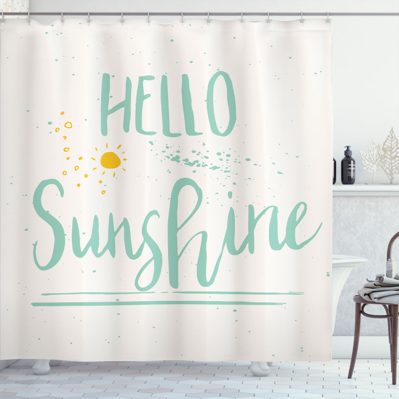 Calligraphic Summer Shower Curtain