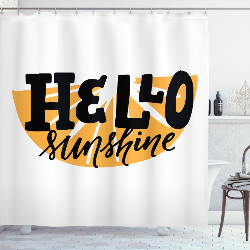 Funny Hand Lettering Shower Curtain