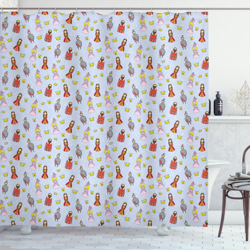 Princess Queen King Knight Shower Curtain