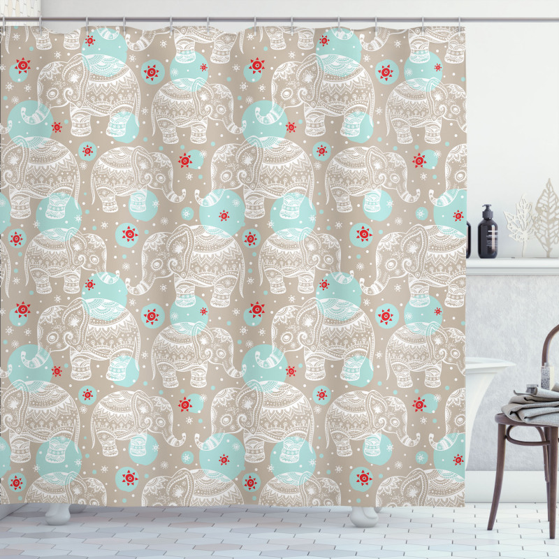 South East Animals Shower Curtain