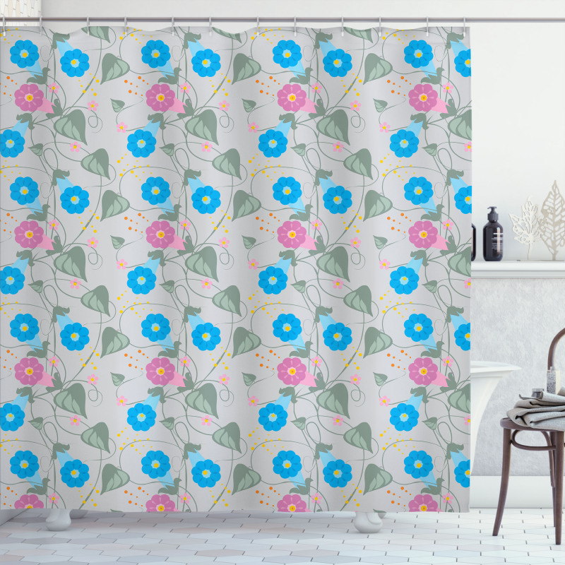 Bindweed Climbing Plants Shower Curtain