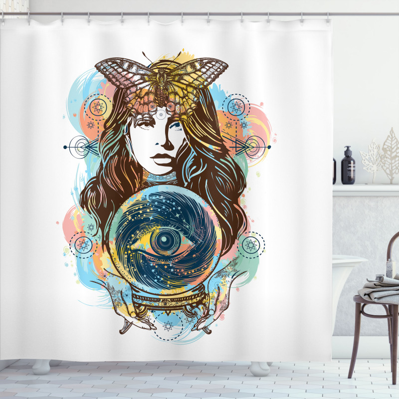 Third Eye Fortune Teller Shower Curtain