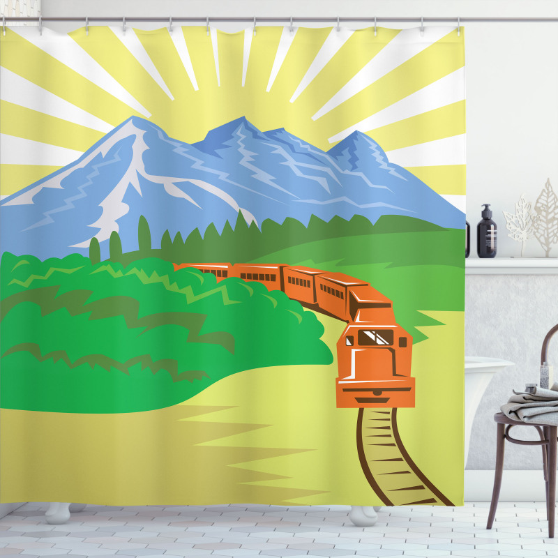 Forest America Countryside Shower Curtain