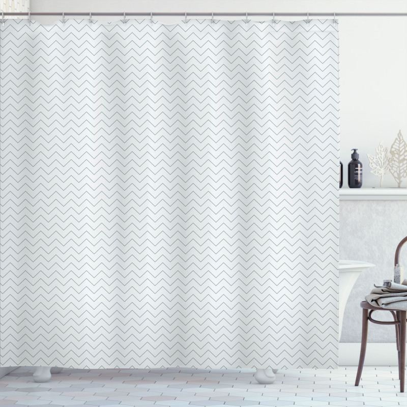 Modern Style Graphic Shower Curtain