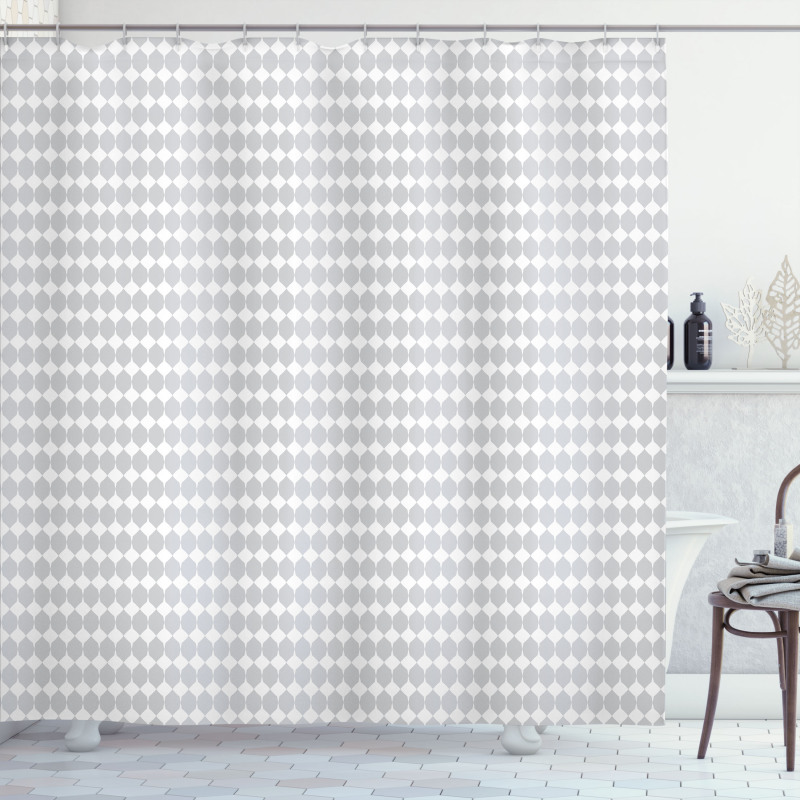 Rhombus Mosaic Tile Shower Curtain