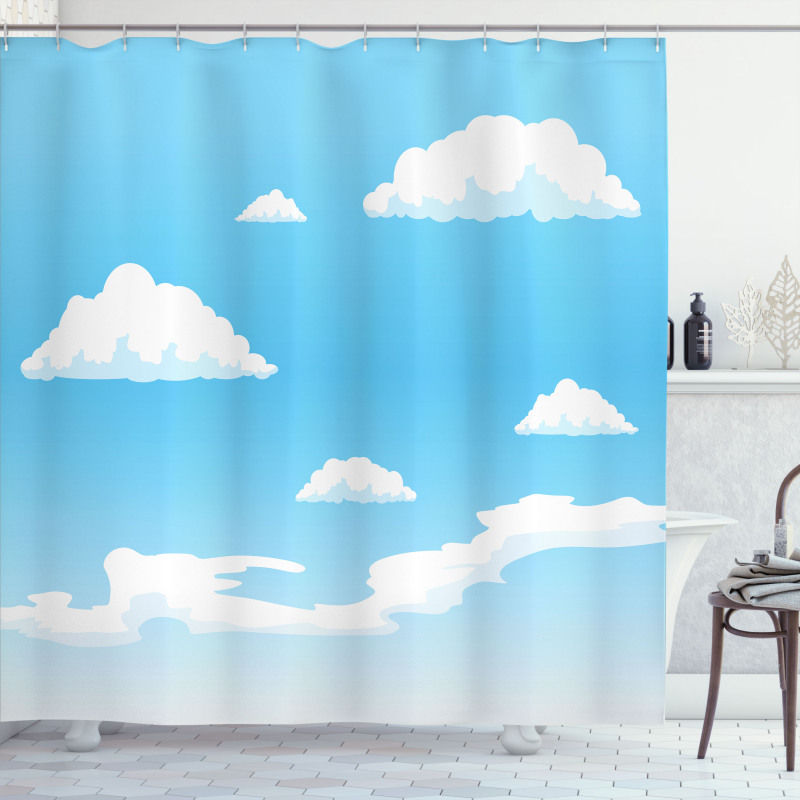 Summer Season Weather Pattern Shower Curtain