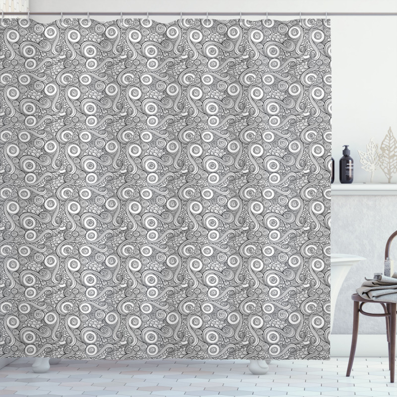 Retro Natural Petals Shower Curtain